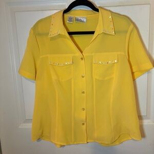 Kathy Che Western Style Blouse - Size XL NWT
